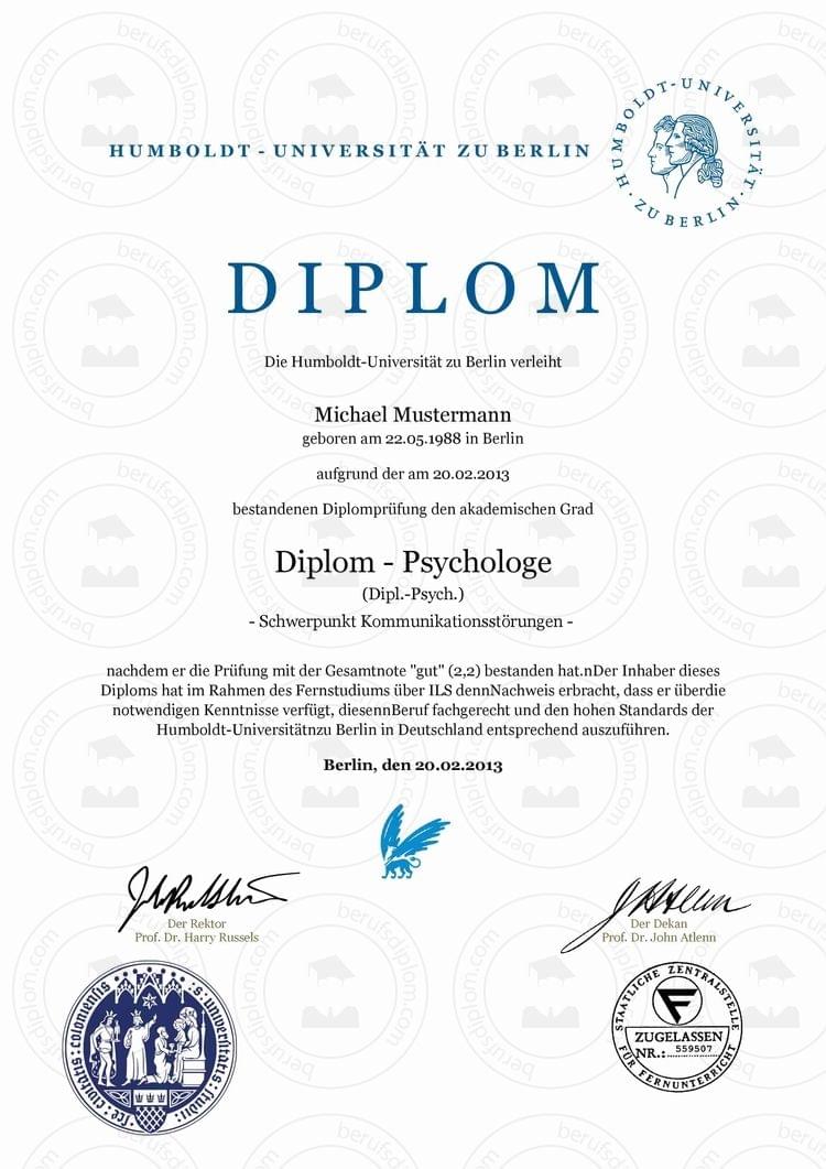 Diplom online kaufen – hochwertige Nachbildung Diplom individuell erstellen lassen – echt wirkend