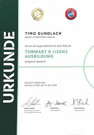 Torwart-B-Lizenz zu verkaufen